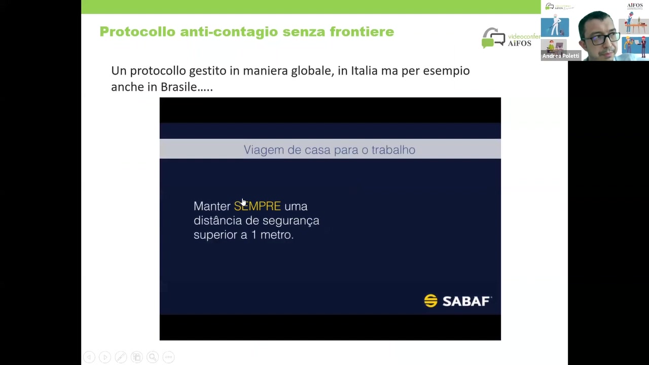 Un protocollo gestito in maniera globale, in ltalia ma per esempio
anche in Brasi|e.....

    
  

Viagem de casa para 0 trabalho

  
      

Manter SEMPRE uma
disténcia de seguranga
superior a 1 metro.